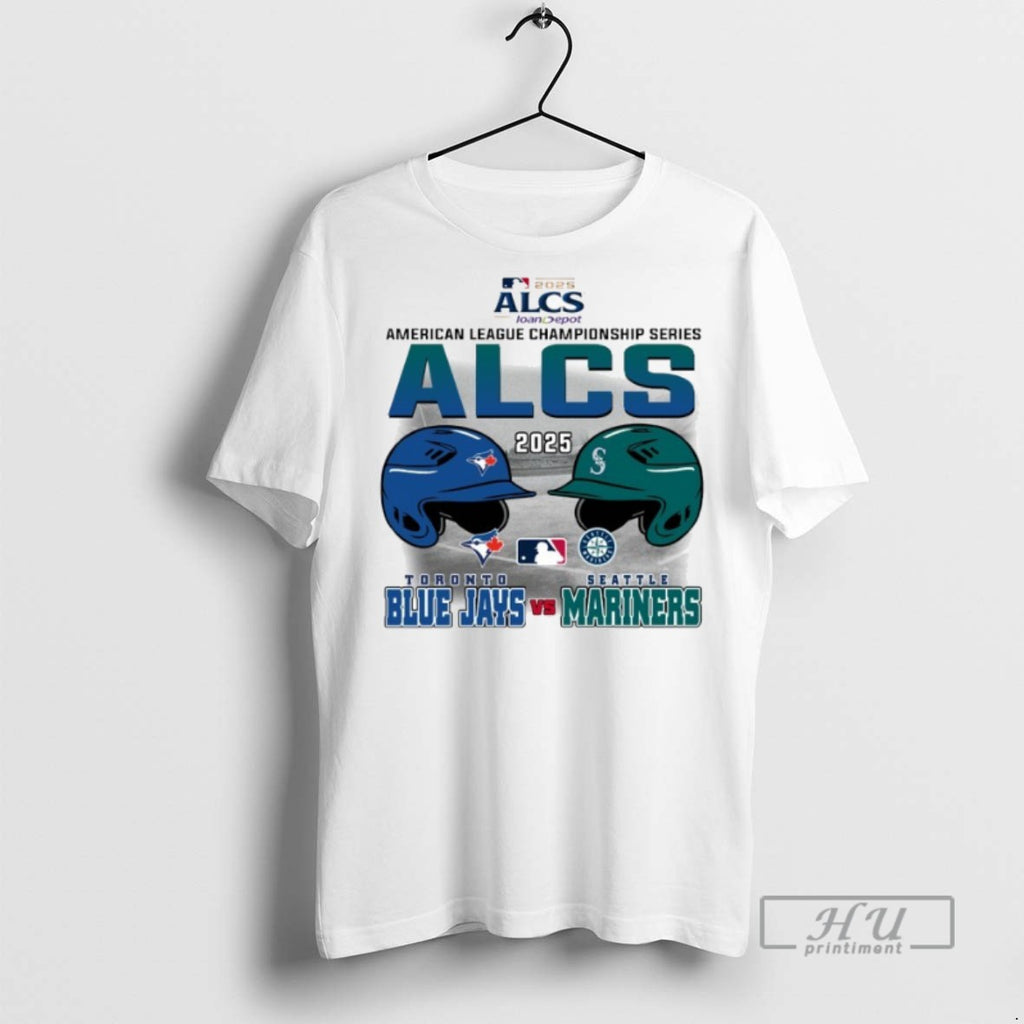 Limited Edition Toronto Blue Jays Vs Seattle Mariners 2025 Alcs Head To Head Graphic Tee