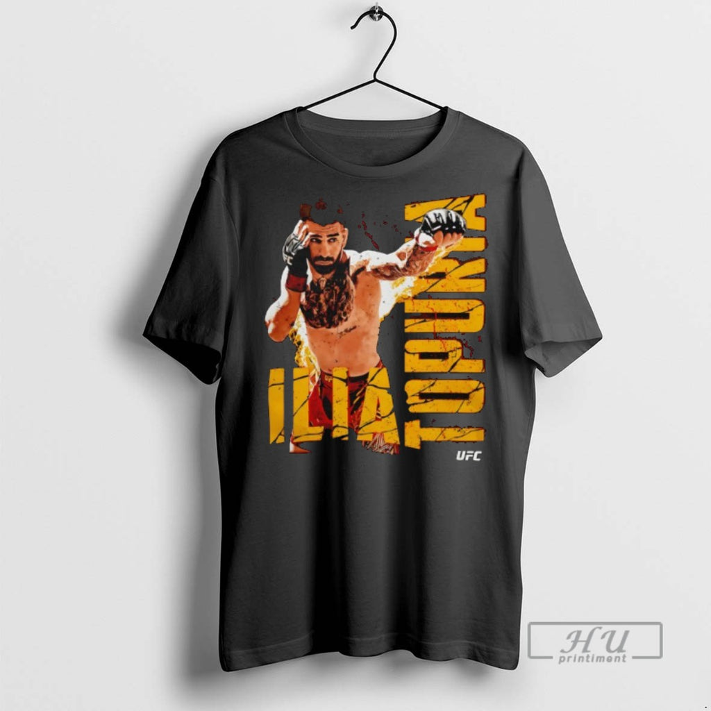 Limited Edition Ufc Ilia Topuria Punch Graphic Tee Shirt Sweatshirt Hoodies