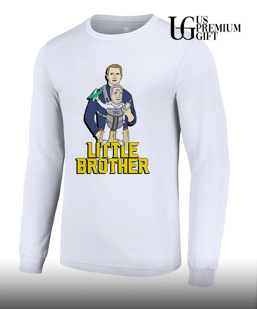 Little brother Dusty May coach Michigan Wolverines caricature shirt