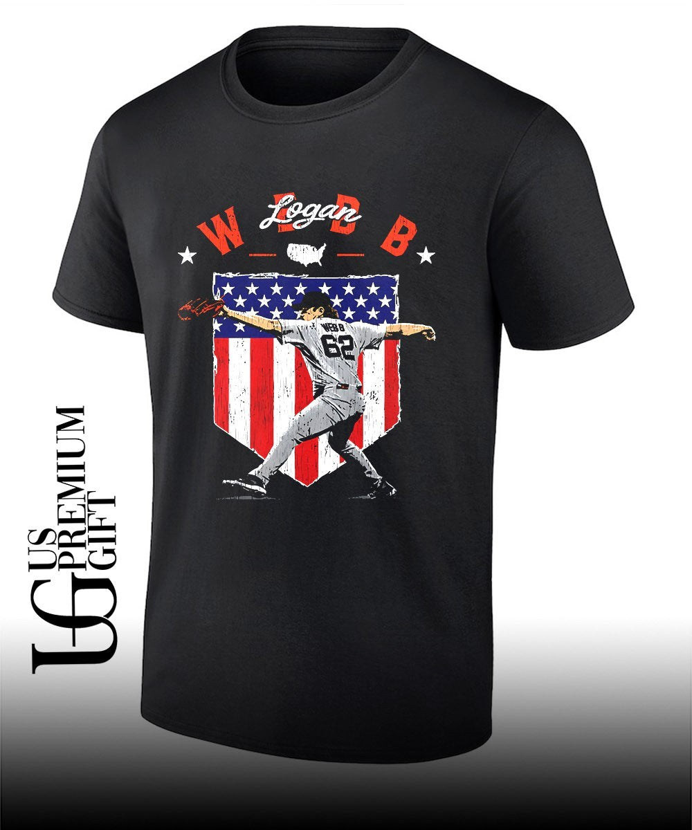 Logan Webb San Francisco Giants baseball Country flag graphic shirt