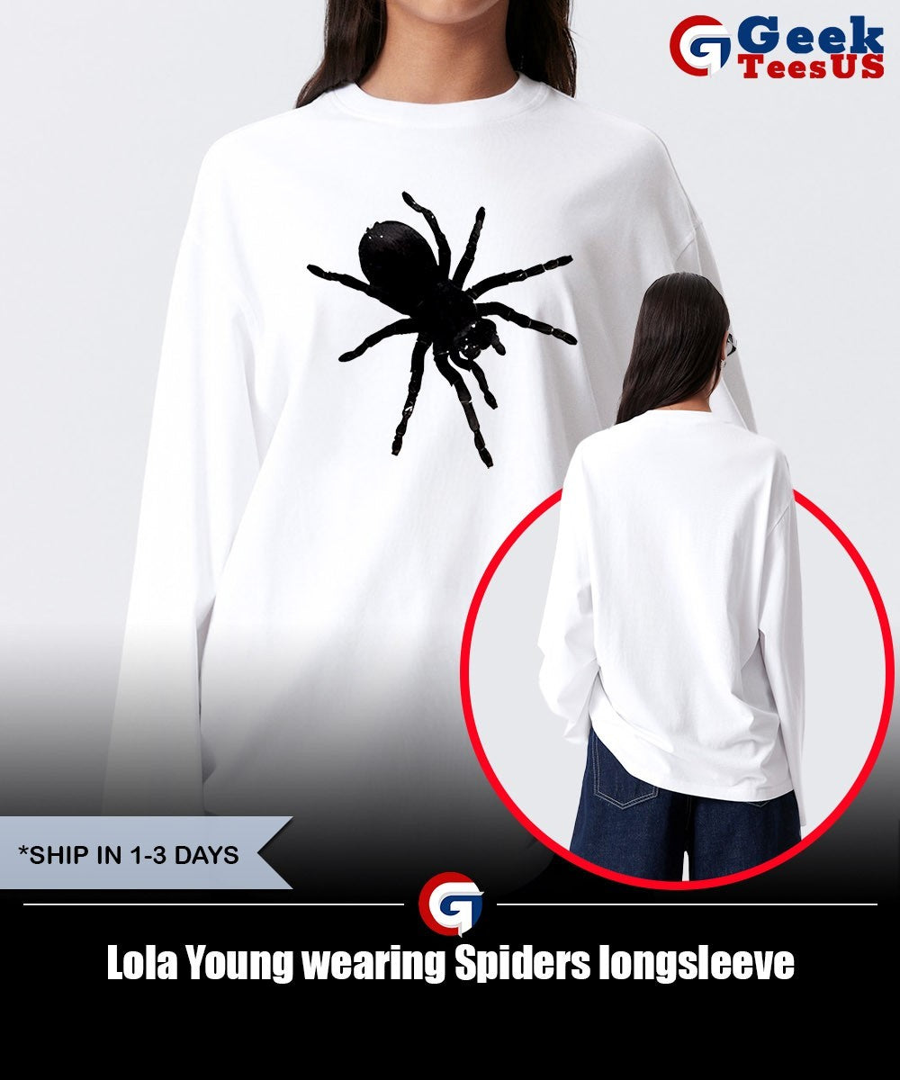 Lola Young wearing Spiders shirt