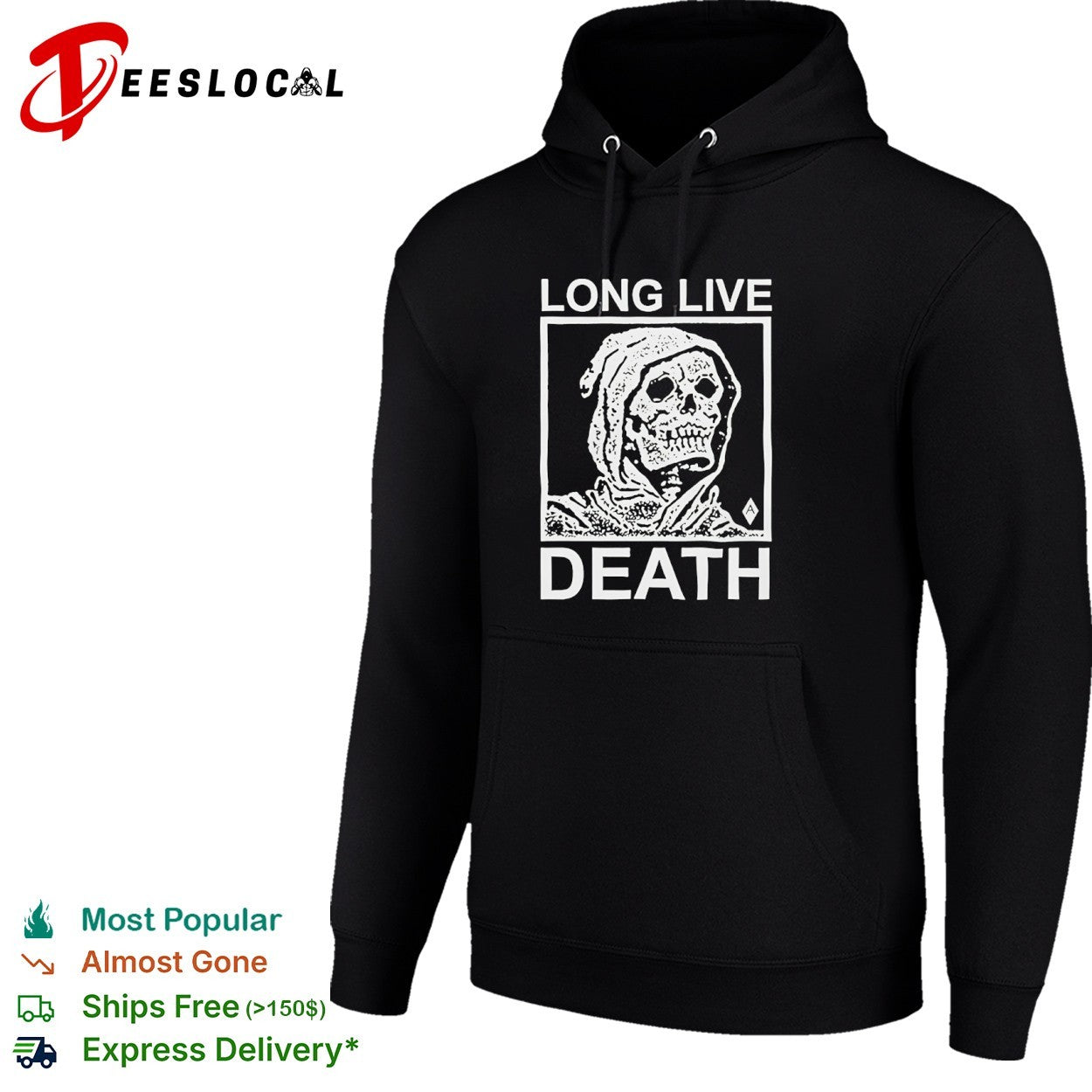 Long Live Death Grim Reaper Skull Memento Mori shirt
