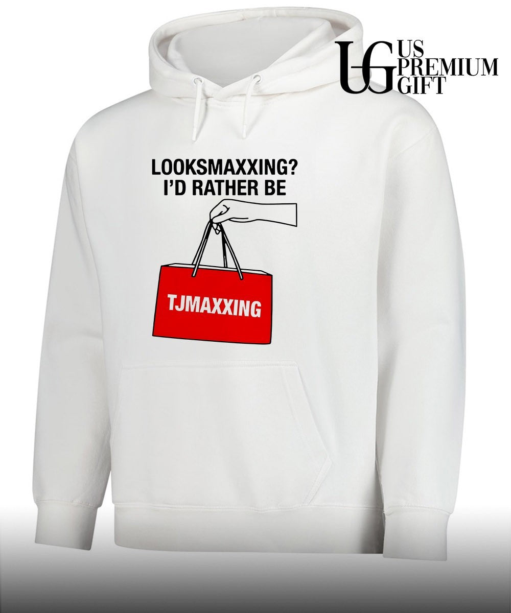 Looksmaxxing I’d Rather Be Store Maxxing shirt