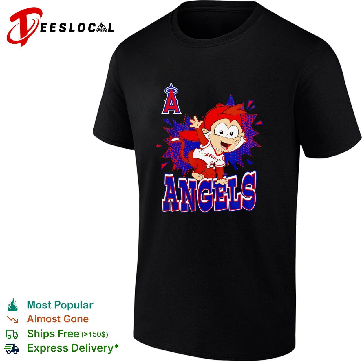 Los Angeles Angels Rally Monkey Mascot MLB shirt
