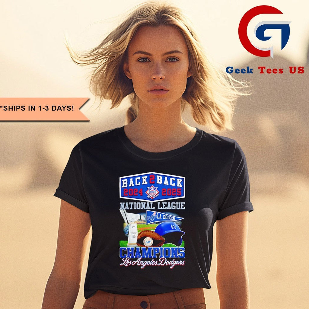 Los Angeles Dodgers 2024-2025 National League Champions Back To Back shirt