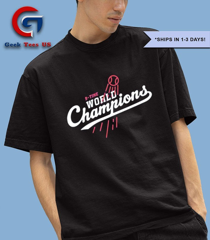 Los Angeles Dodgers 2025 MLB World Series Champions 9 Times shirt
