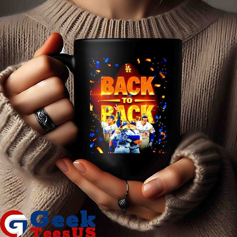 Los Angeles Dodgers 2025 MLB World Series Champions Back To Back Home poster shirt