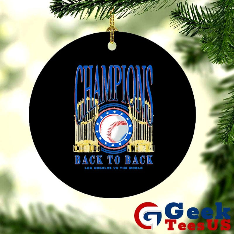 Los Angeles Dodgers 2025 MLB World Series Champions Back To Back trophies shirt