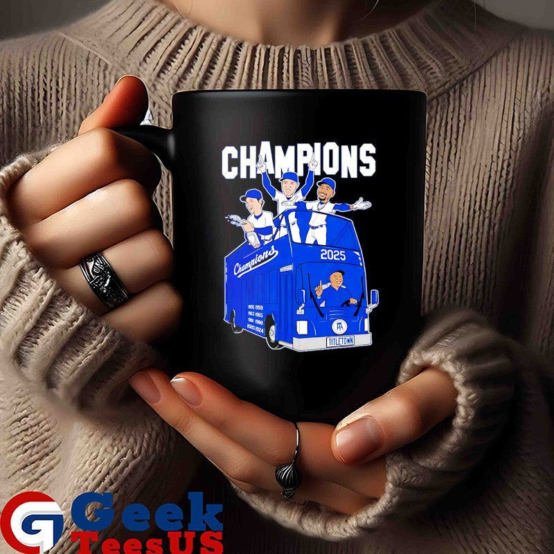 Los Angeles Dodgers 2025 MLB World Series Champions the parade bus shirt