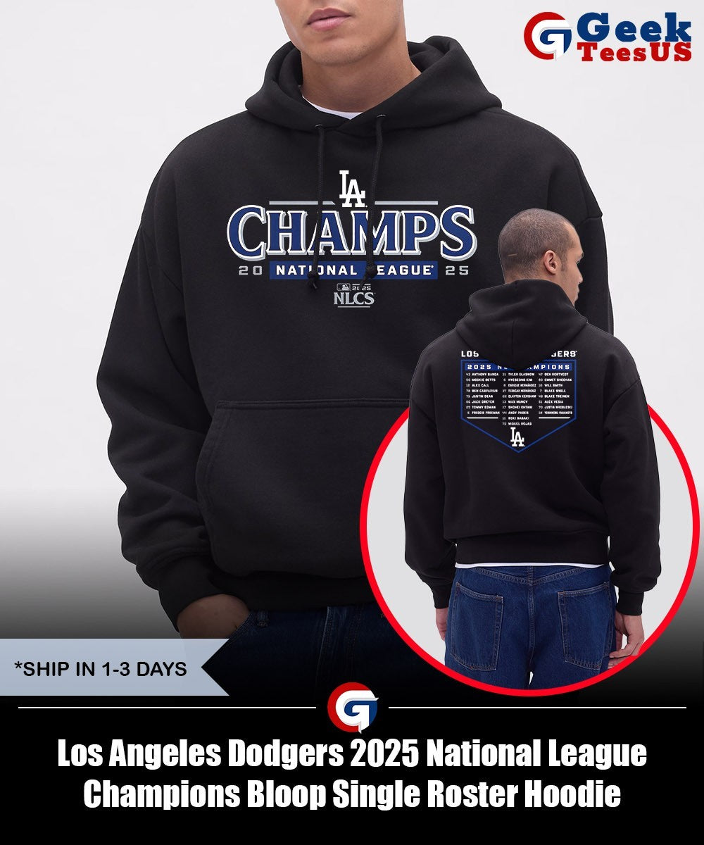 Los Angeles Dodgers 2025 National League Champions Bloop Single Roster shirt