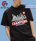 Los Angeles Dodgers 2025 National League Champions players name Skyline shirt