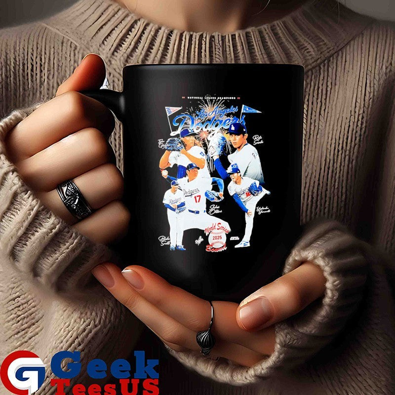Los Angeles Dodgers 2025 World Series Bound signature shirt