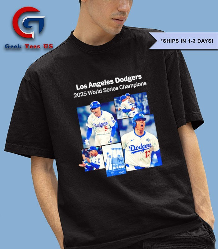 Los Angeles Dodgers 2025 World Series Champions photo shirt