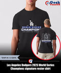 Los Angeles Dodgers 2025 World Series Champions signature roster shirt