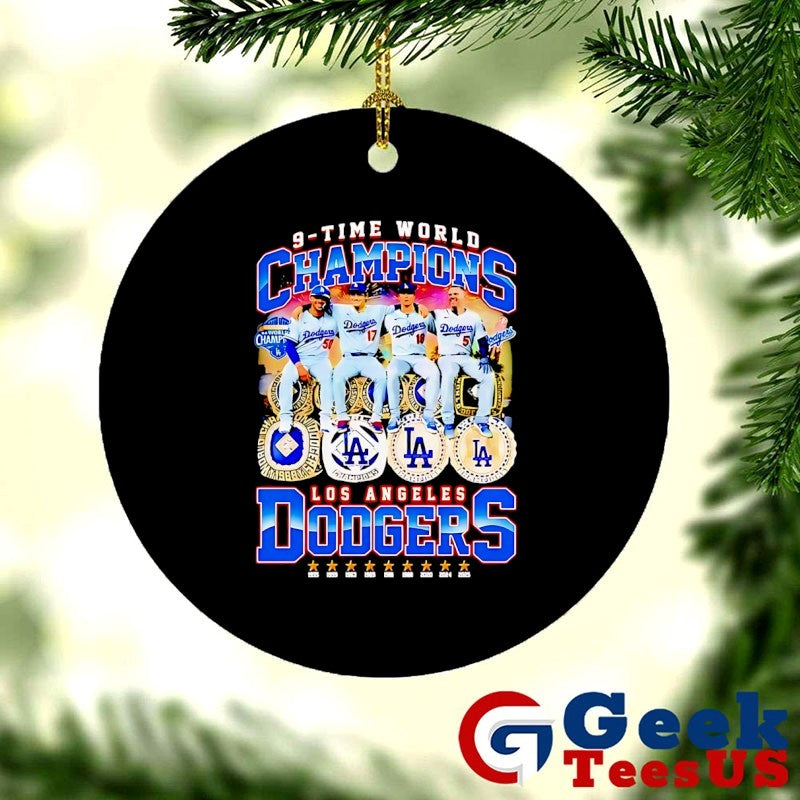 Los Angeles Dodgers 9-time World Series Champions players graphic shirt