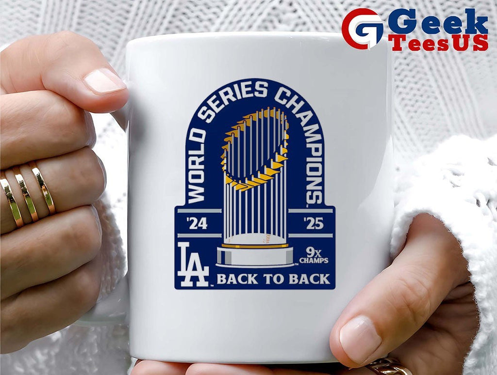 Los Angeles Dodgers Back-To-Back 9X World Series Champions 2024-2025 trophy shirt