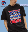 Los Angeles Dodgers Baseball Back 2 Back Champions 2025 caricature shirt