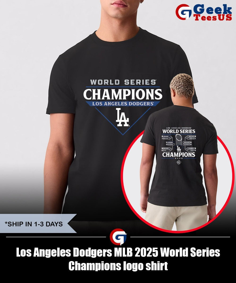 Los Angeles Dodgers MLB 2025 World Series Champions logo shirt
