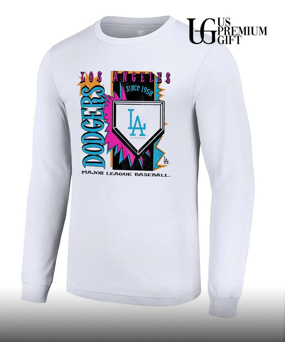Los Angeles Dodgers Major League baseball since 1958 Cooperstown Neon shirt