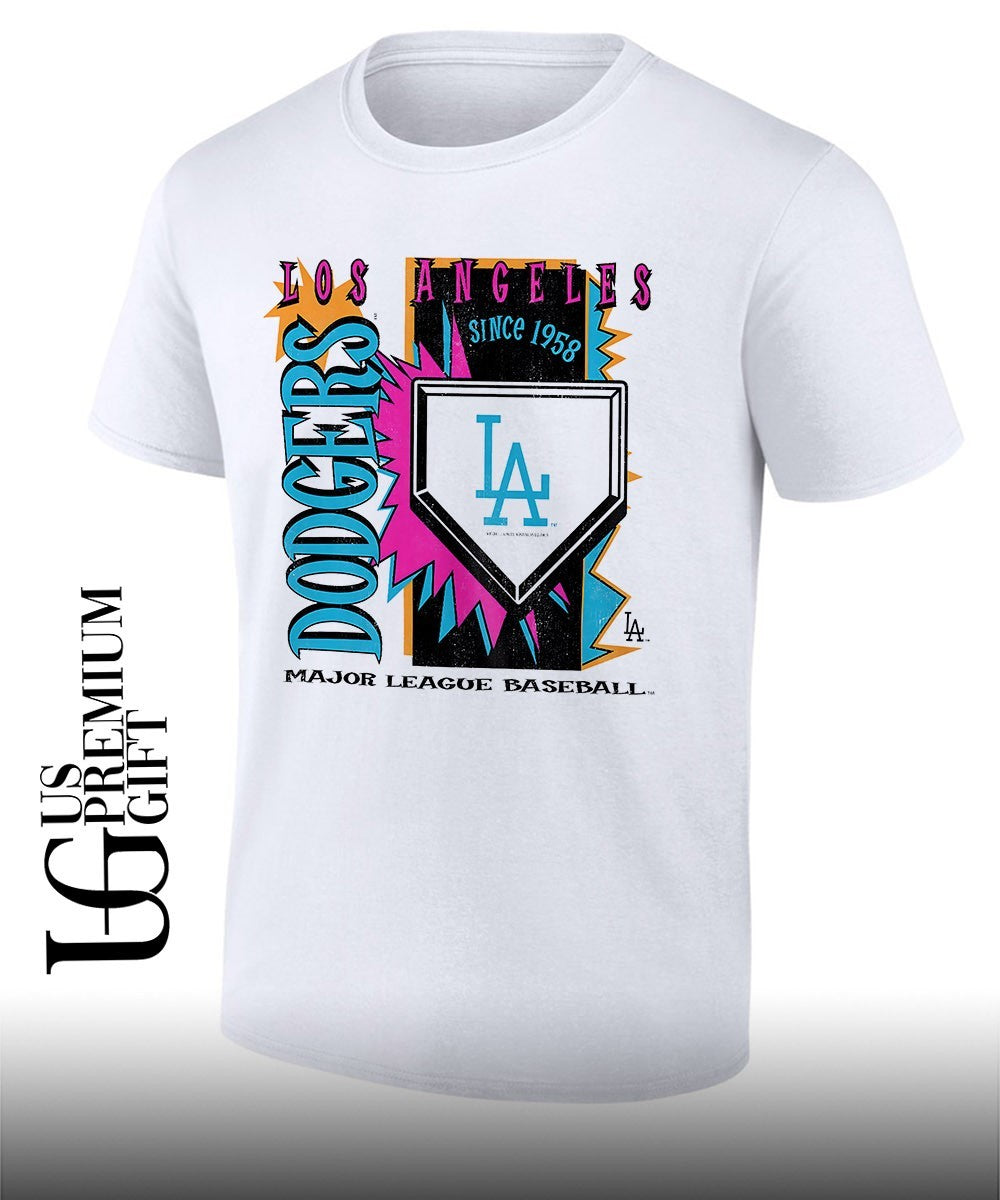 Los Angeles Dodgers Major League baseball since 1958 Cooperstown Neon shirt