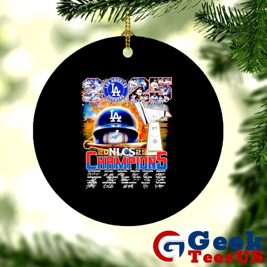 Los Angeles Dodgers NLCS Champions 2025 helmet shirt