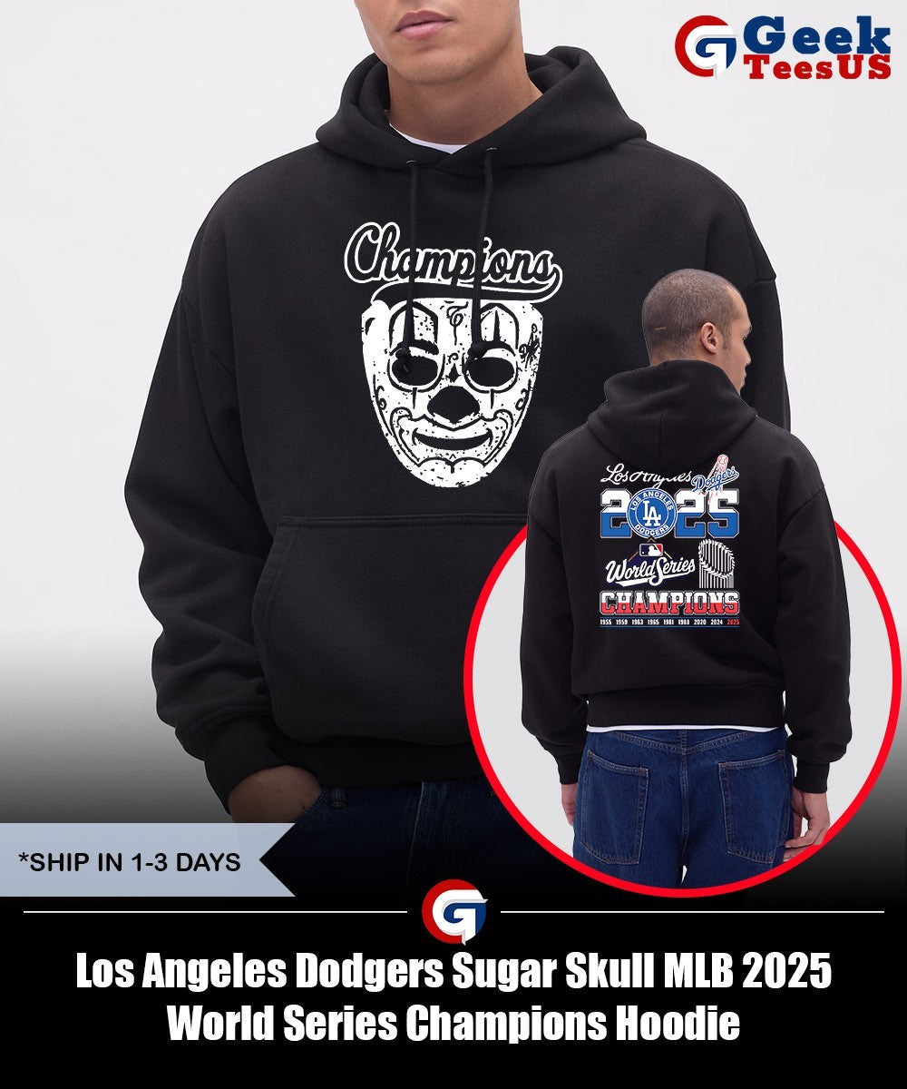 Los Angeles Dodgers Sugar Skull MLB 2025 World Series Champions shirt