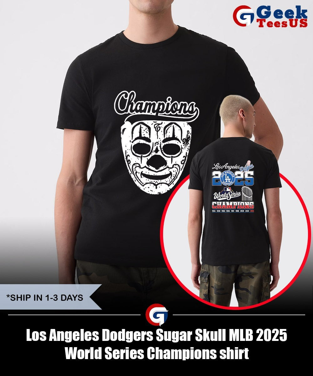 Los Angeles Dodgers Sugar Skull MLB 2025 World Series Champions shirt