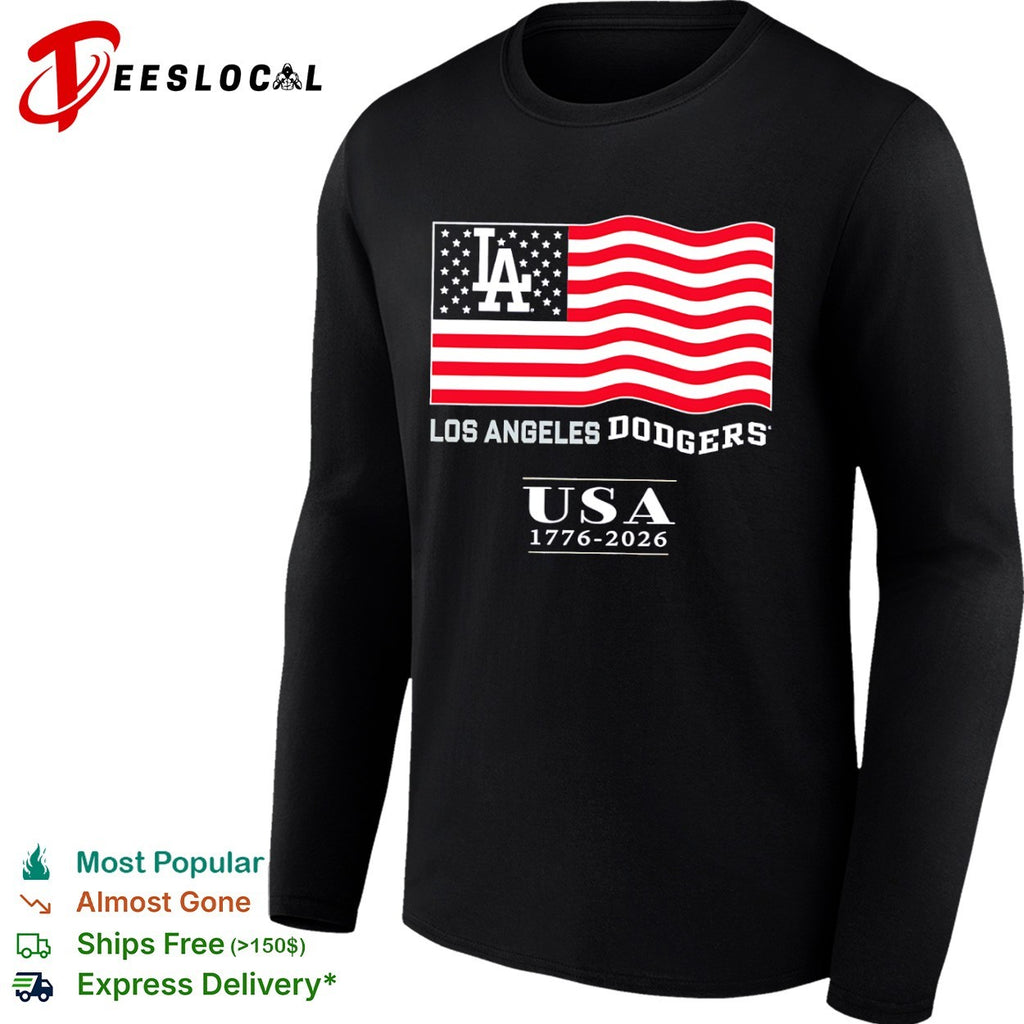 Los Angeles Dodgers USA 1776-2026 Patriotic shirt