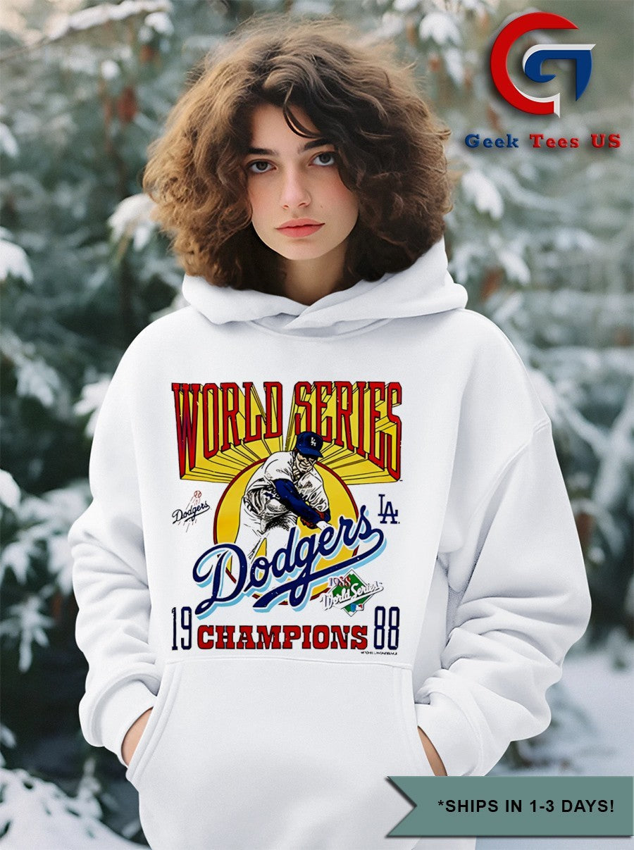 Los Angeles Dodgers baseball 1988 World Series Champions Retro shirt