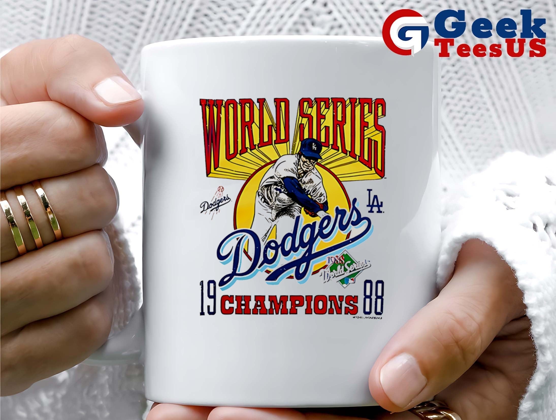 Los Angeles Dodgers baseball 1988 World Series Champions Retro shirt