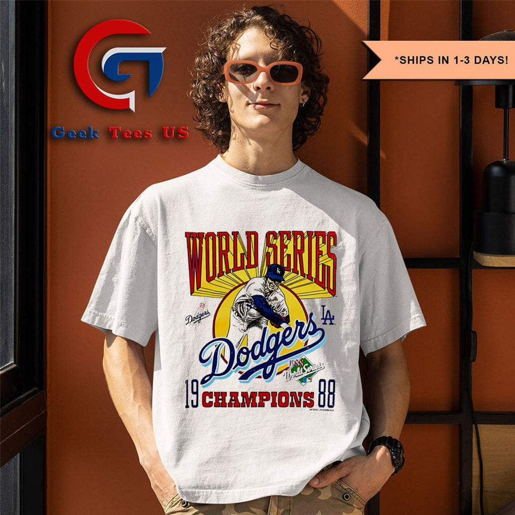 Los Angeles Dodgers baseball 1988 World Series Champions Retro shirt