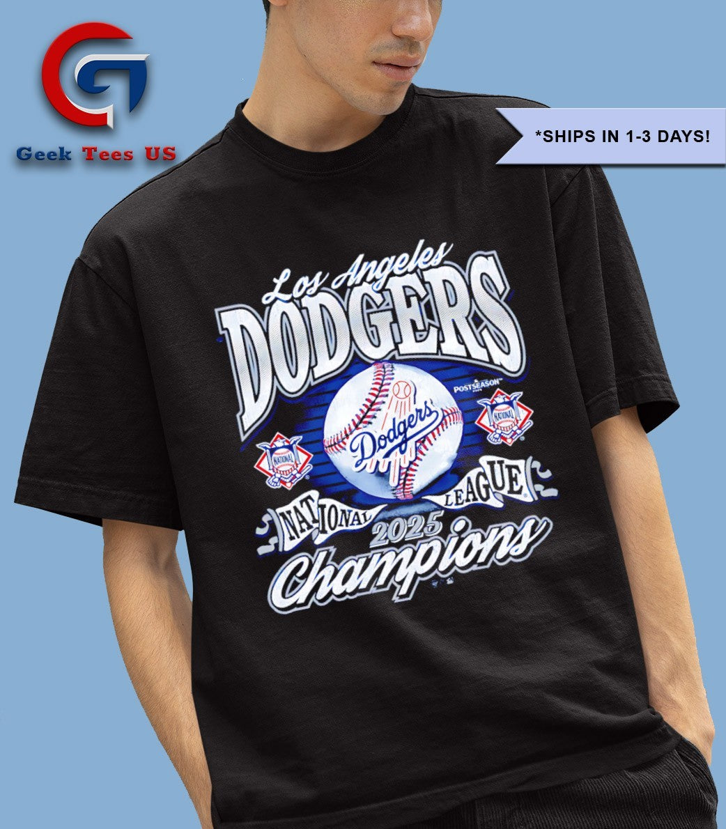 Los Angeles Dodgers baseball 2025 National League Champions vintage shirt