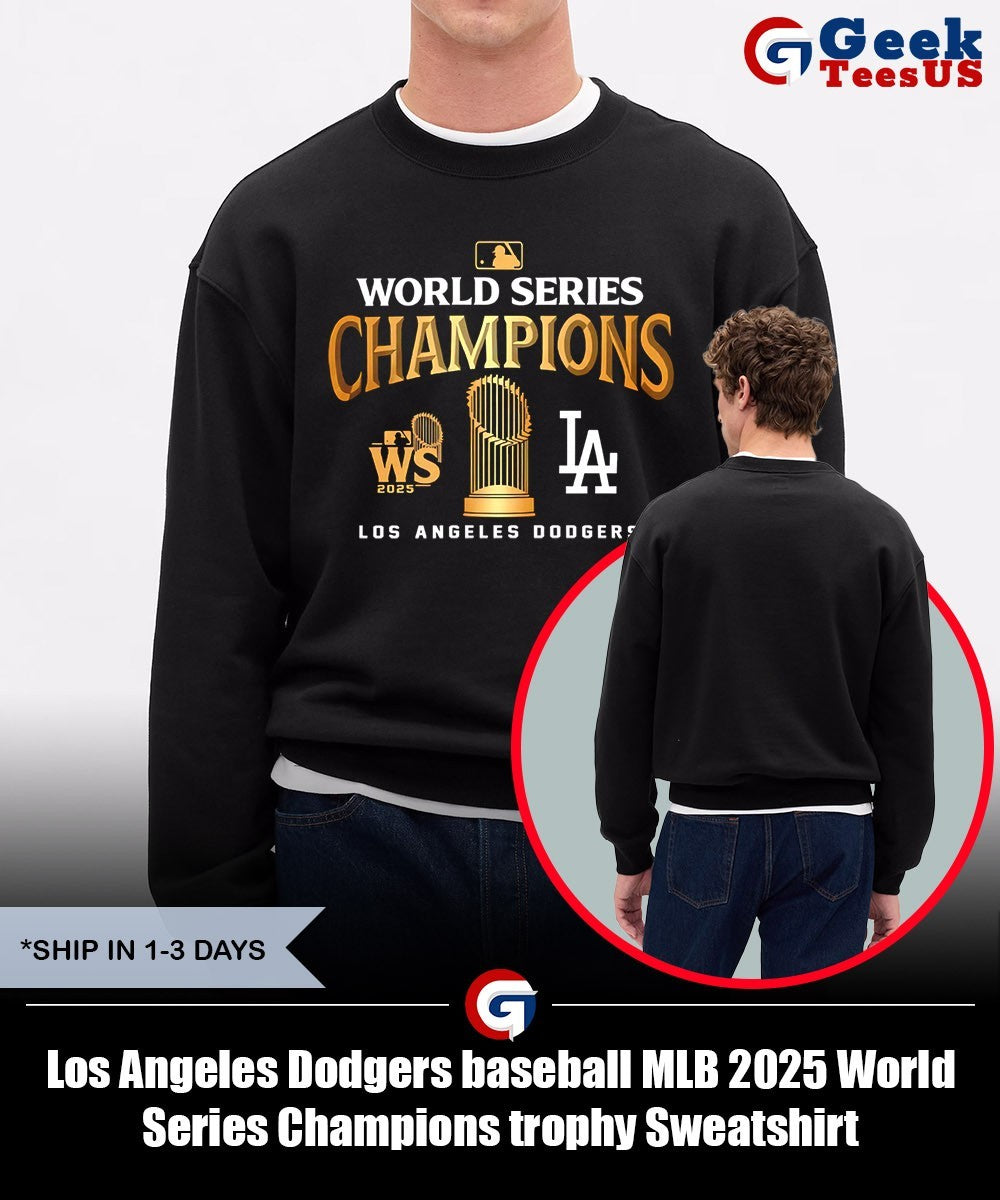 Los Angeles Dodgers baseball MLB 2025 World Series Champions trophy shirt