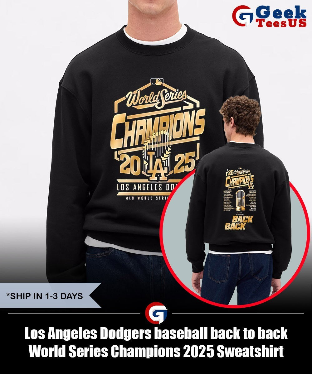 Los Angeles Dodgers baseball back to back World Series Champions 2025 shirt
