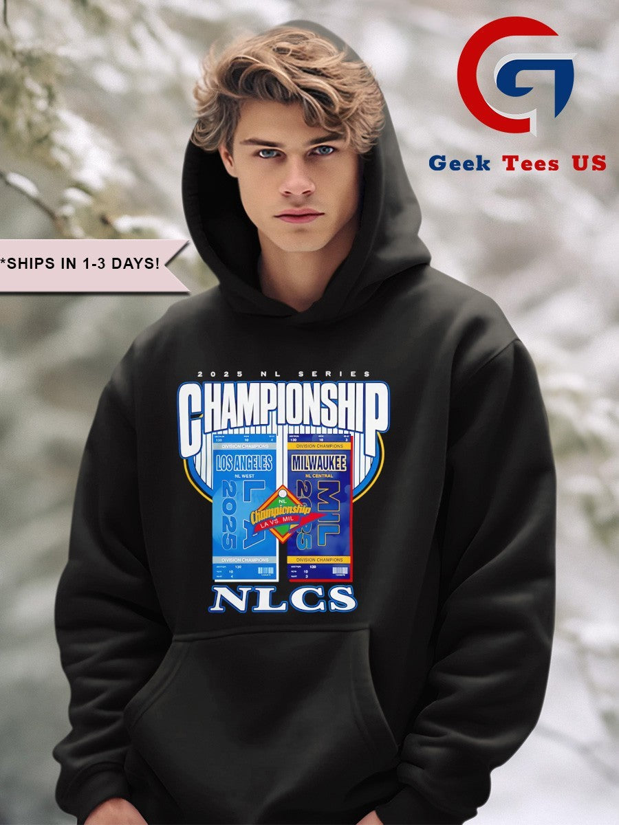 Los Angeles Dodgers vs Milwaukee Brewers 2025 NLCS Matchup shirt