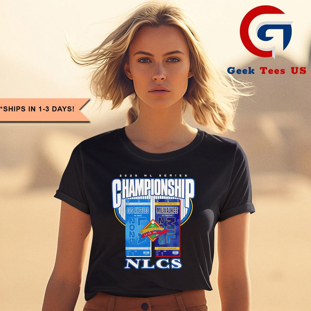 Los Angeles Dodgers vs Milwaukee Brewers 2025 NLCS Matchup shirt