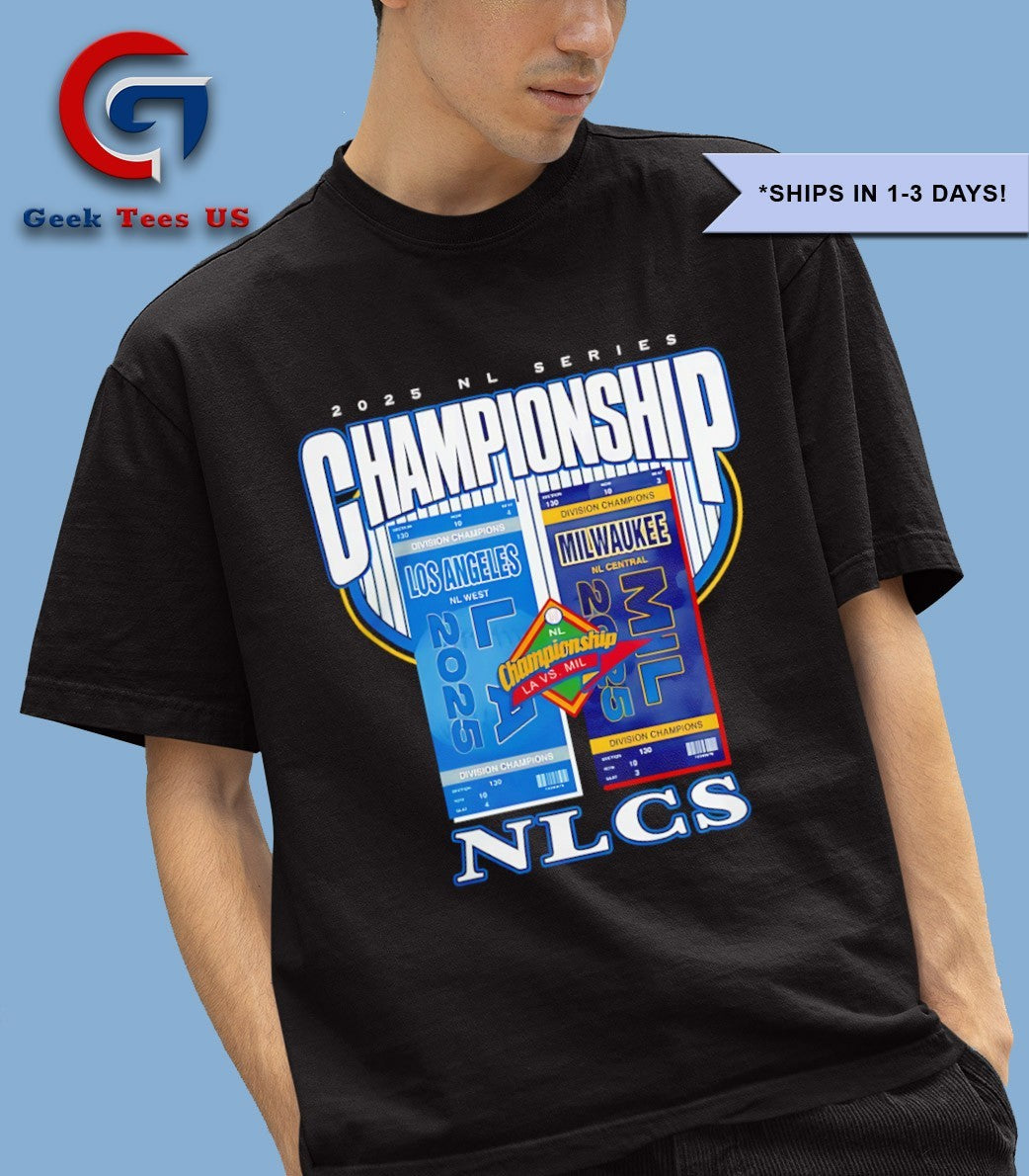 Los Angeles Dodgers vs Milwaukee Brewers 2025 NLCS Matchup shirt