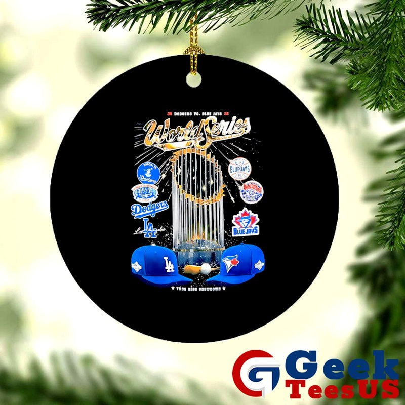 Los Angeles Dodgers vs Toronto Blue Jays 2025 World Series trophy logo shirt