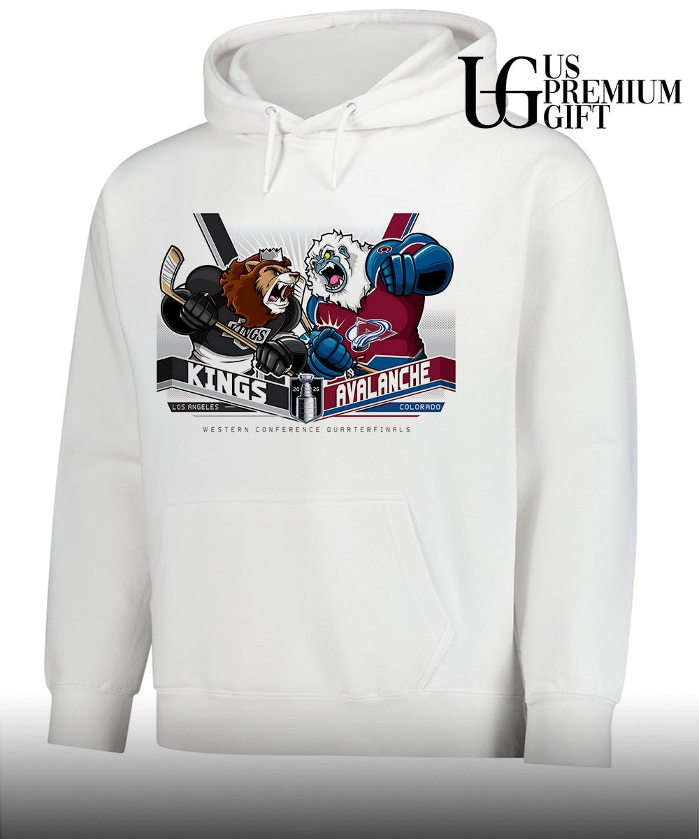 Los Angeles Kings vs Colorado Avalanche NHL Stanley Cup 2026 mascot shirt