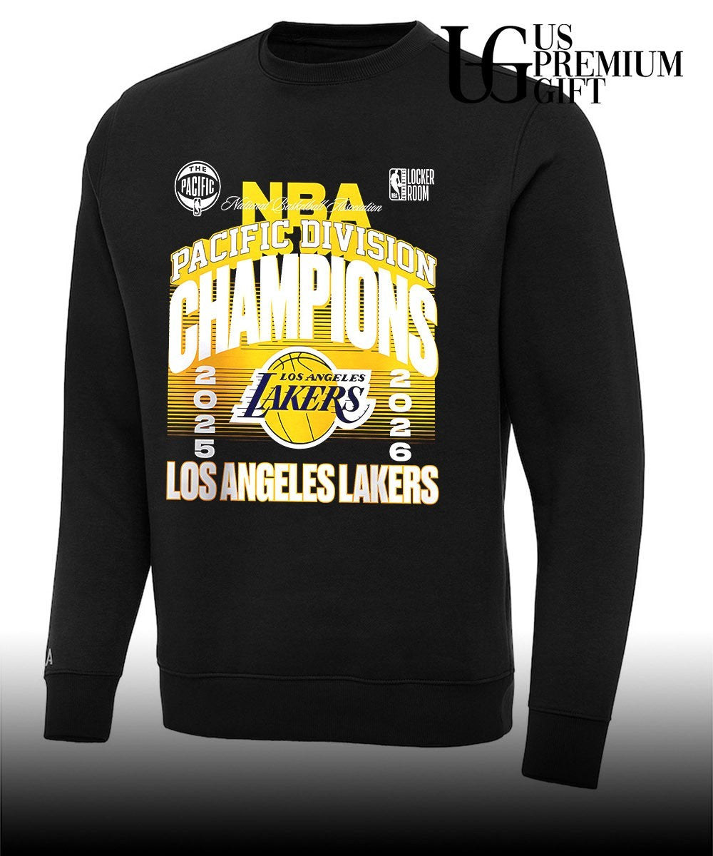 Los Angeles Lakers 2026 Pacific Division Champions Locker Room shirt