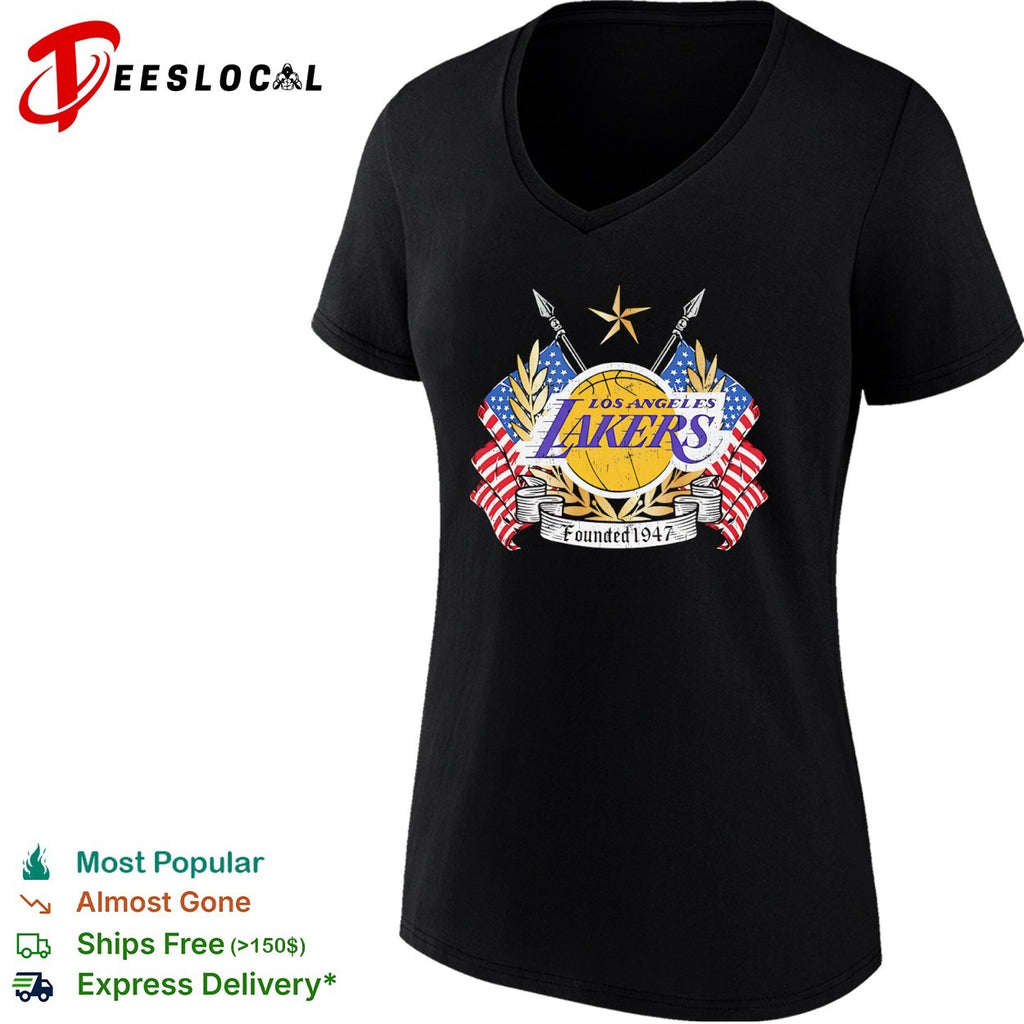 Los Angeles Lakers Founded 1947 Distressed Logo shirt