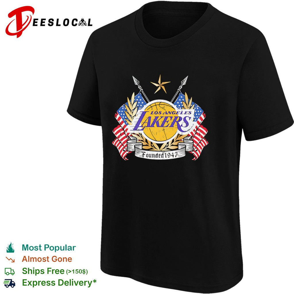 Los Angeles Lakers Founded 1947 Distressed Logo shirt