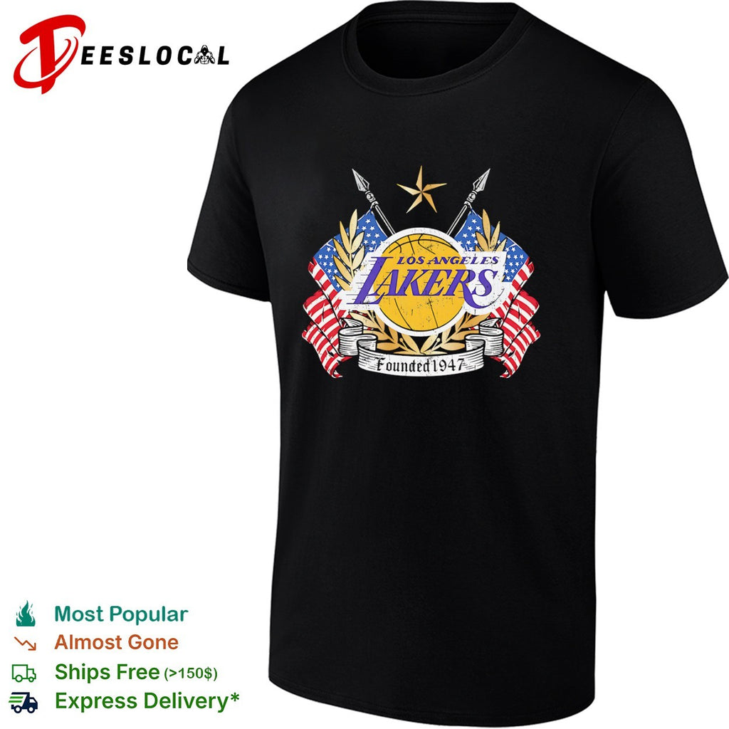 Los Angeles Lakers Founded 1947 Distressed Logo shirt