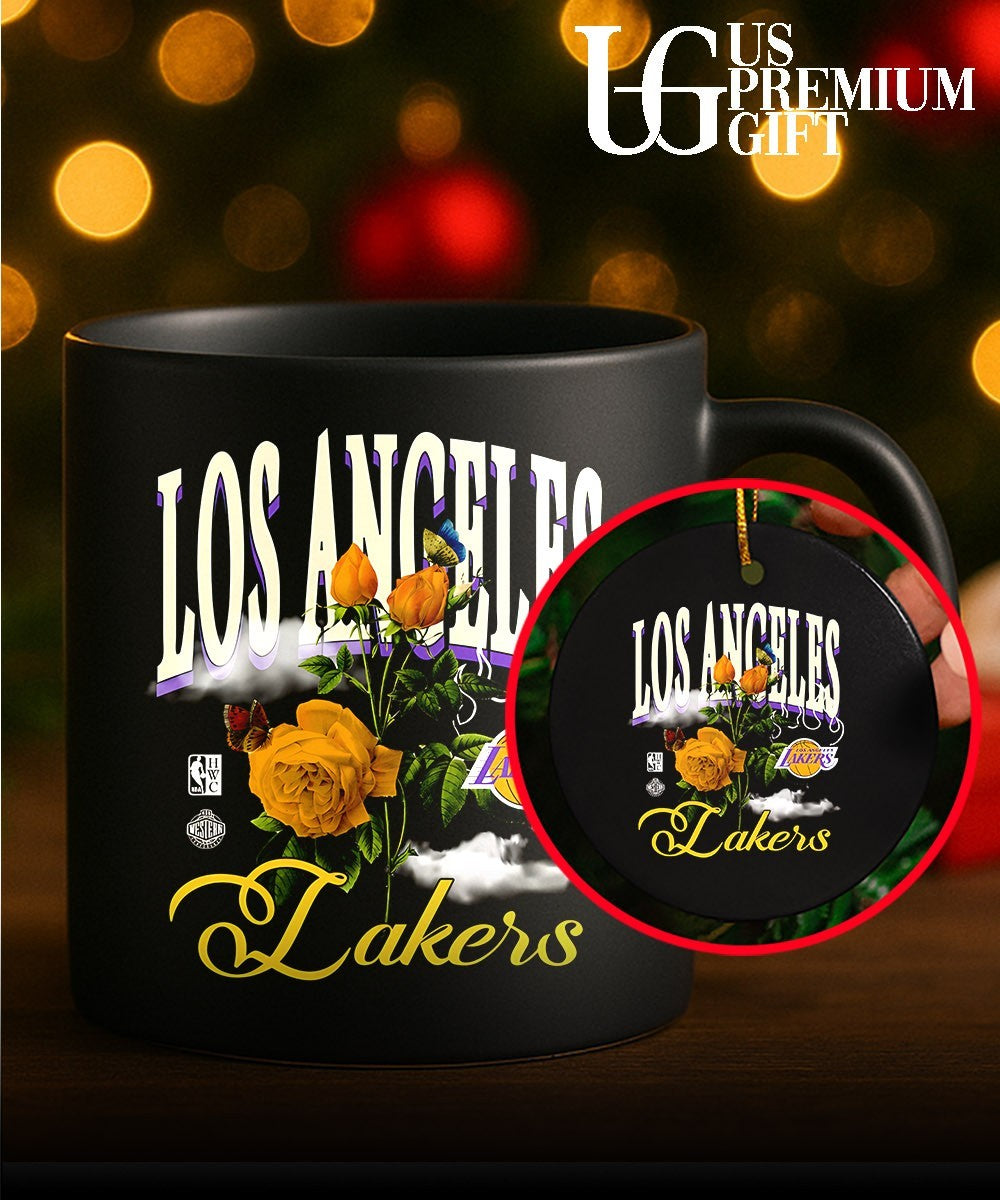 Los Angeles Lakers NBA Floral graphic shirt