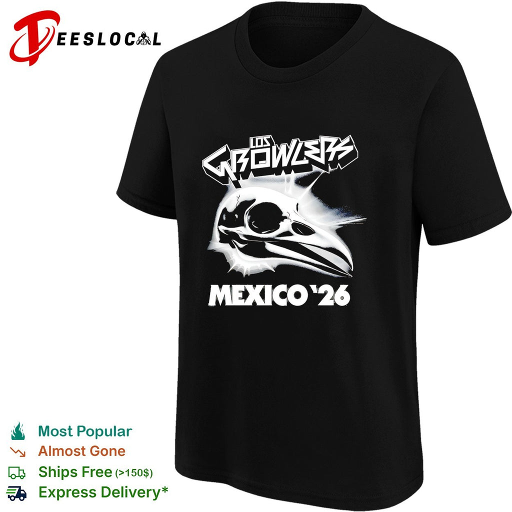Los Growlers Mexico 26 bird skull shirt