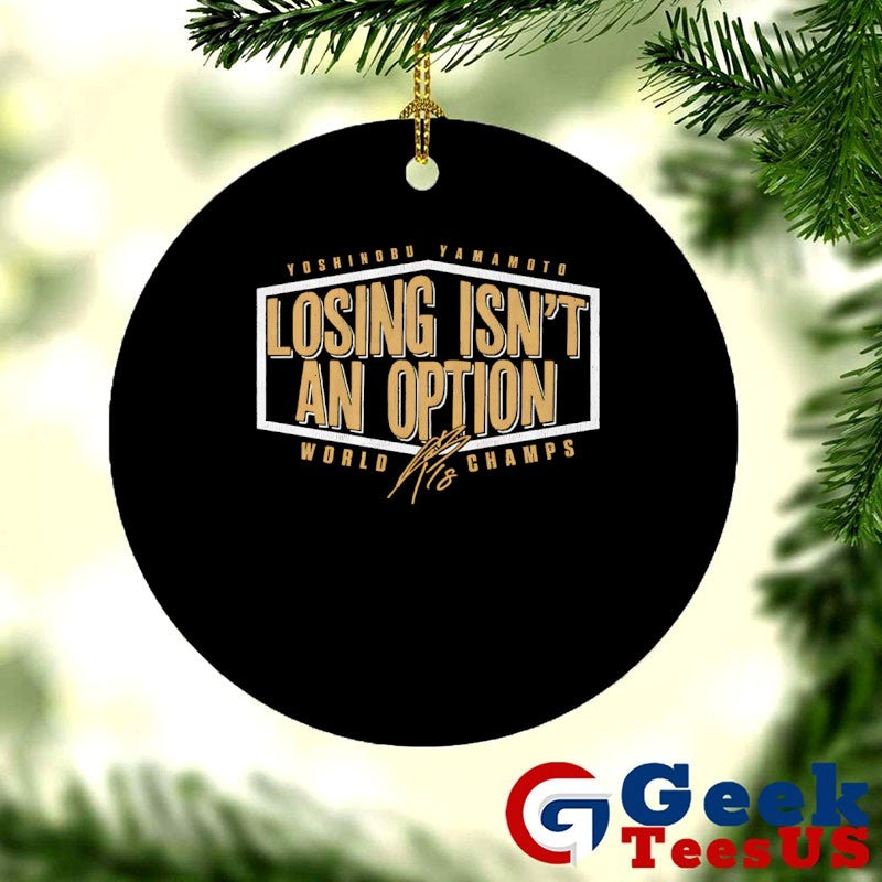 Losing isn’t an option World Champs Yoshinobu Yamamoto player Los Angeles Dodgers signature shirt