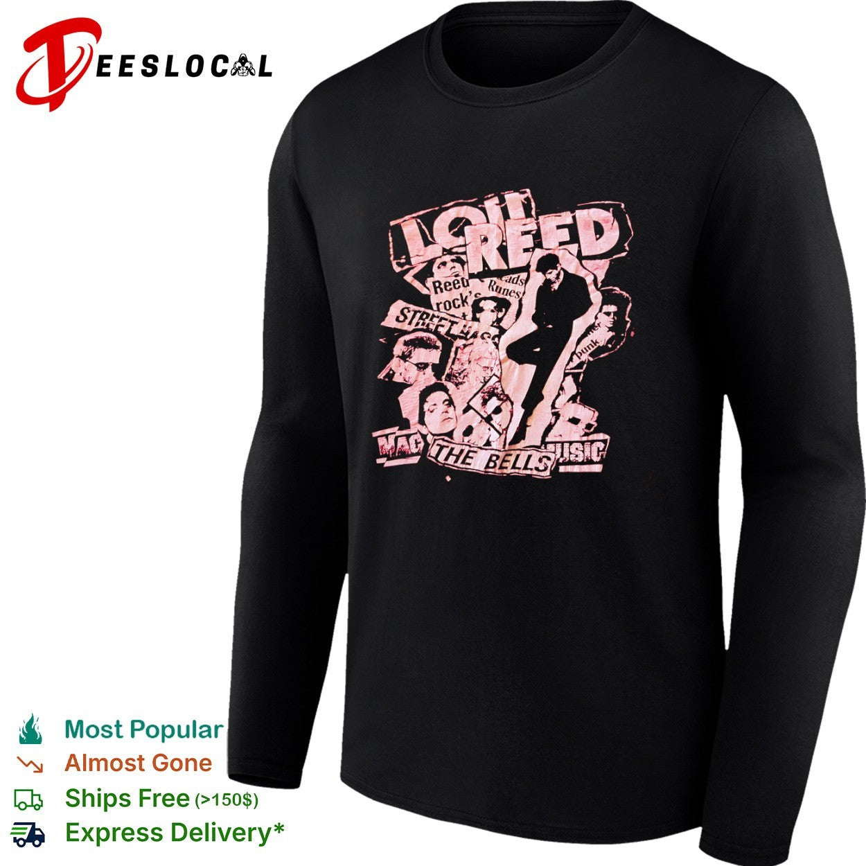 Lou Reed Street Hassle The Bells Music shirt