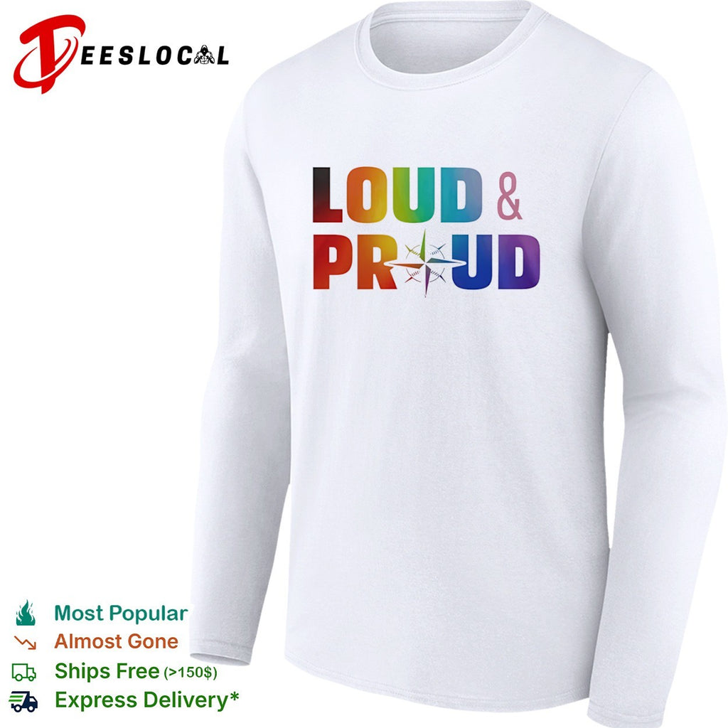 Loud and proud Seattle Mariners compass logo shirt