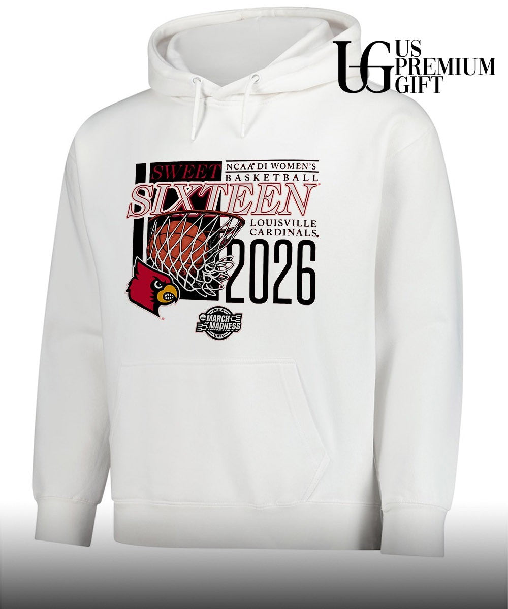 Louisville Cardinals Sweet Sixteen NCAA 2026 Division 1 Women’s basketball March Madness shirt