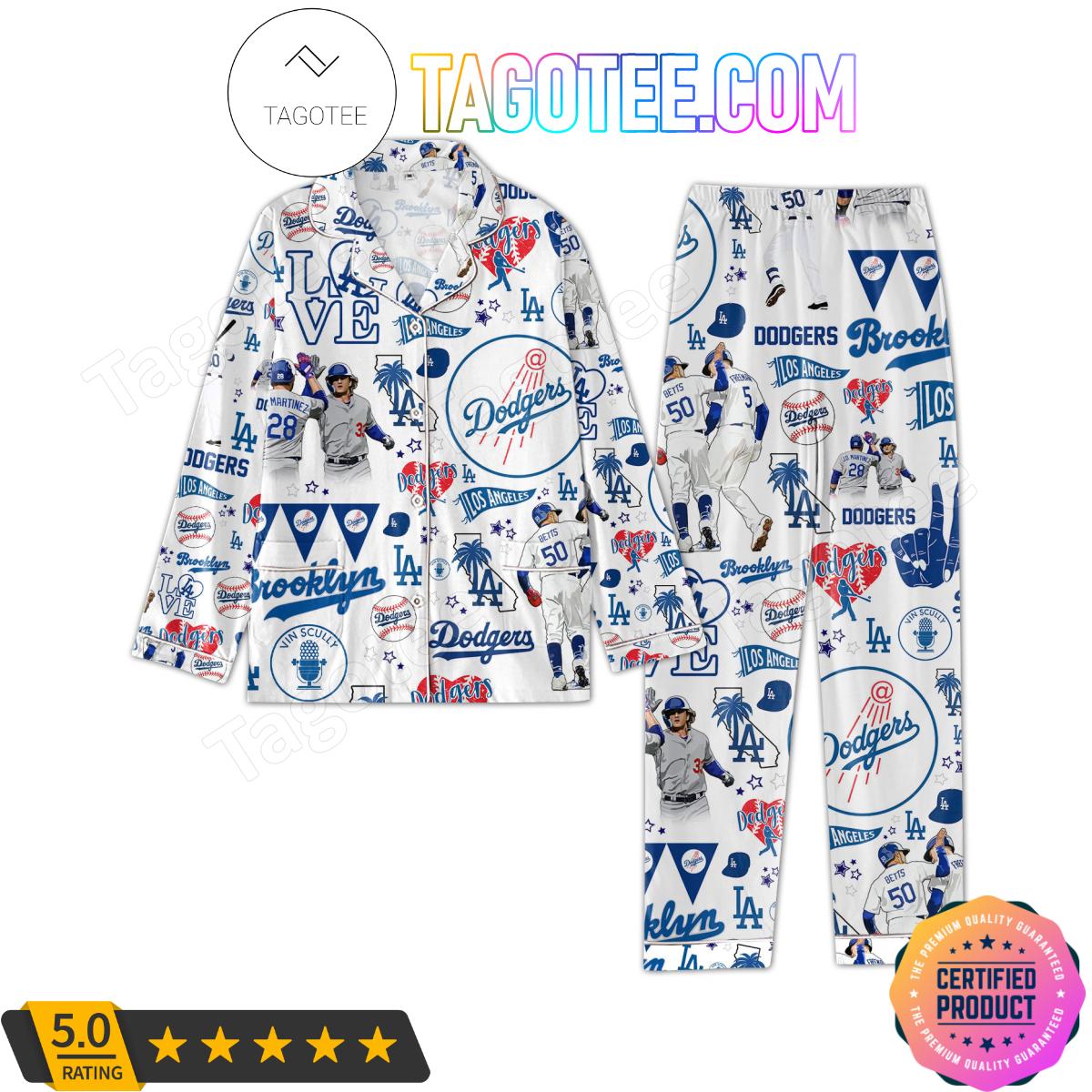 Love Los Angeles Dodgers Women’s Pajamas Set